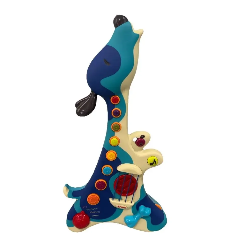 B. Toys B. Woofer Hound‎ Musical Blue Dog Guitar 3 Play Modes Tested Works